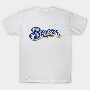 Milwaukee Beers - White/Royal T-Shirt